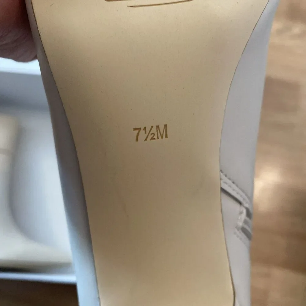 Calvin Klein Women’s Vivera Buckle Strap Stiletto Dress Booties Ivory 7.5M NIB - Picture 10 of 10